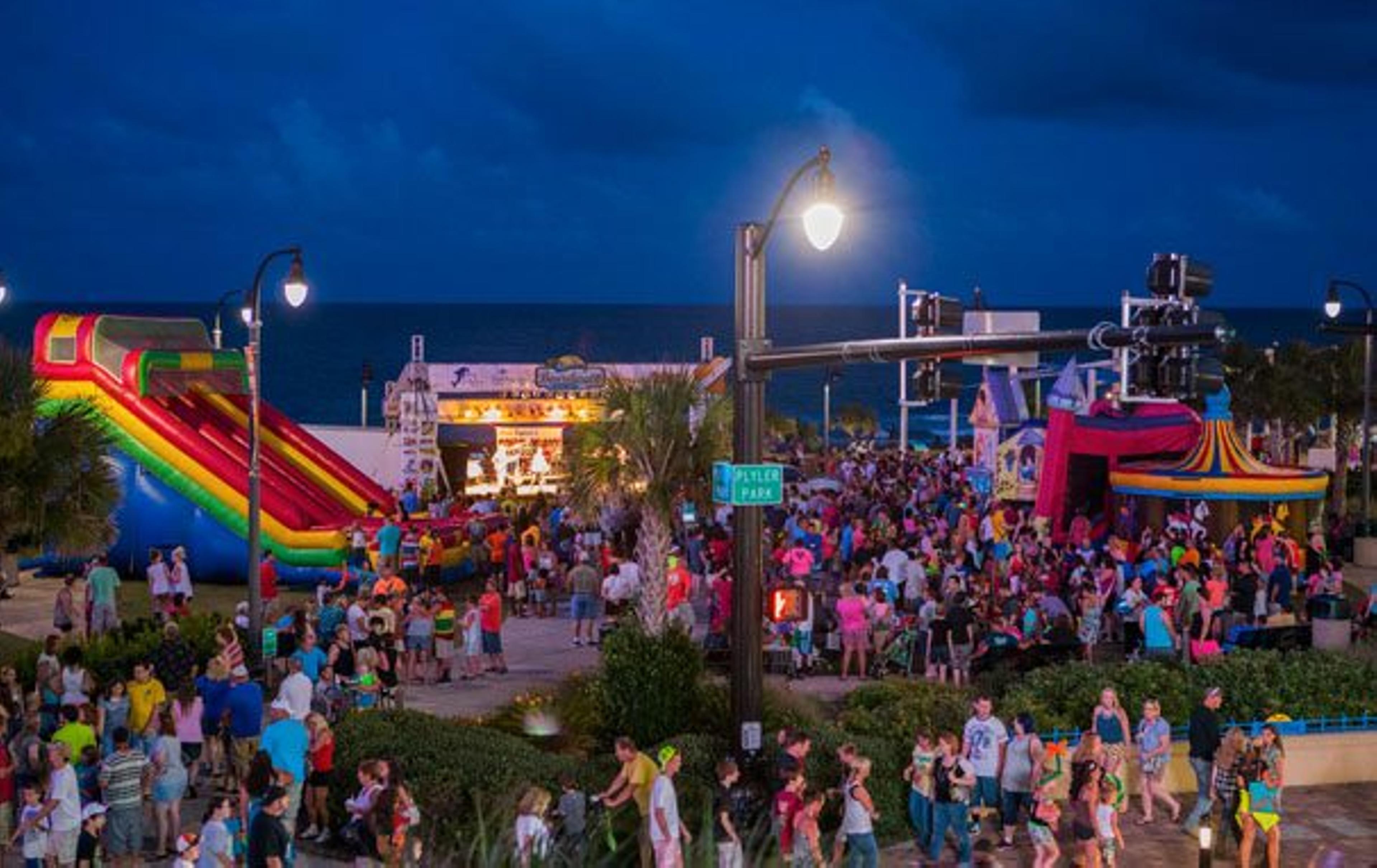 Hot Summer Nights at Plyler Park on the Myrtle Beach Boardwalk