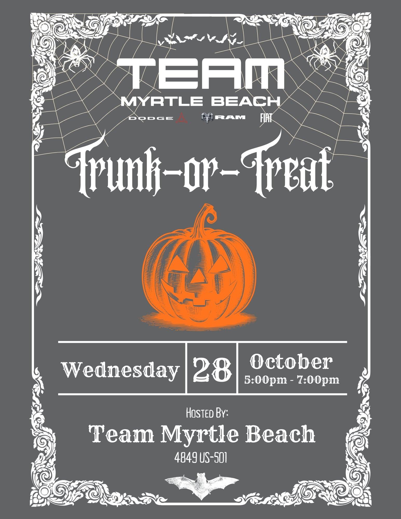Trunk or Treat with Team Myrtle Beach