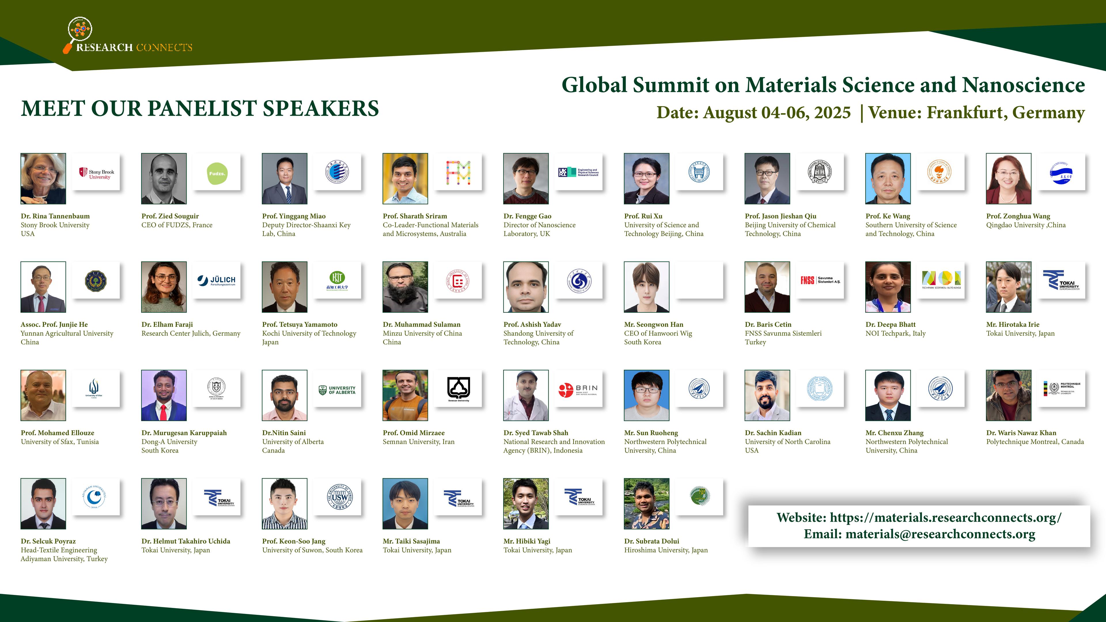Global Summit on Materials Science and Nanoscience