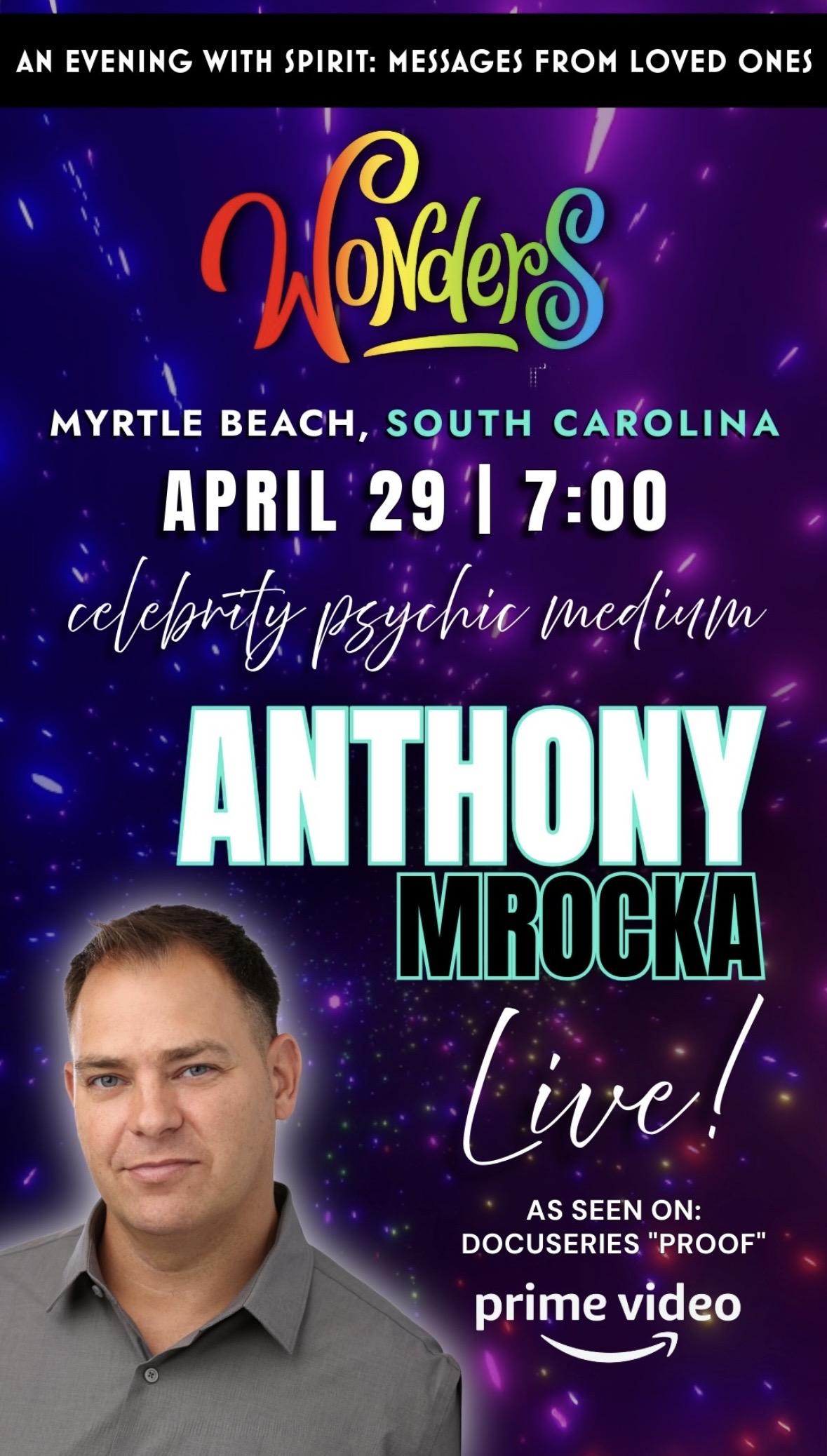 Celebrity Medium Anthony Mrocka, LIVE!