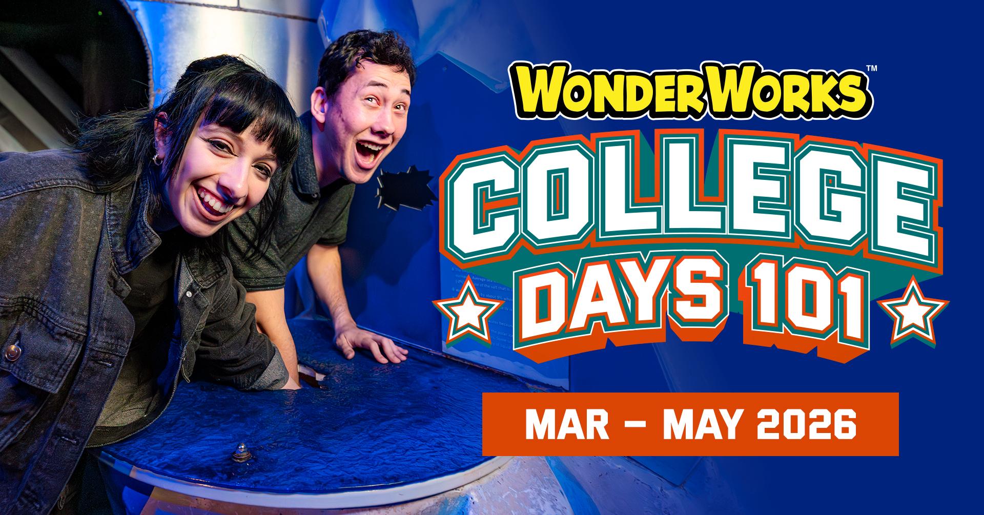 College Days at WonderWorks Myrtle Beach